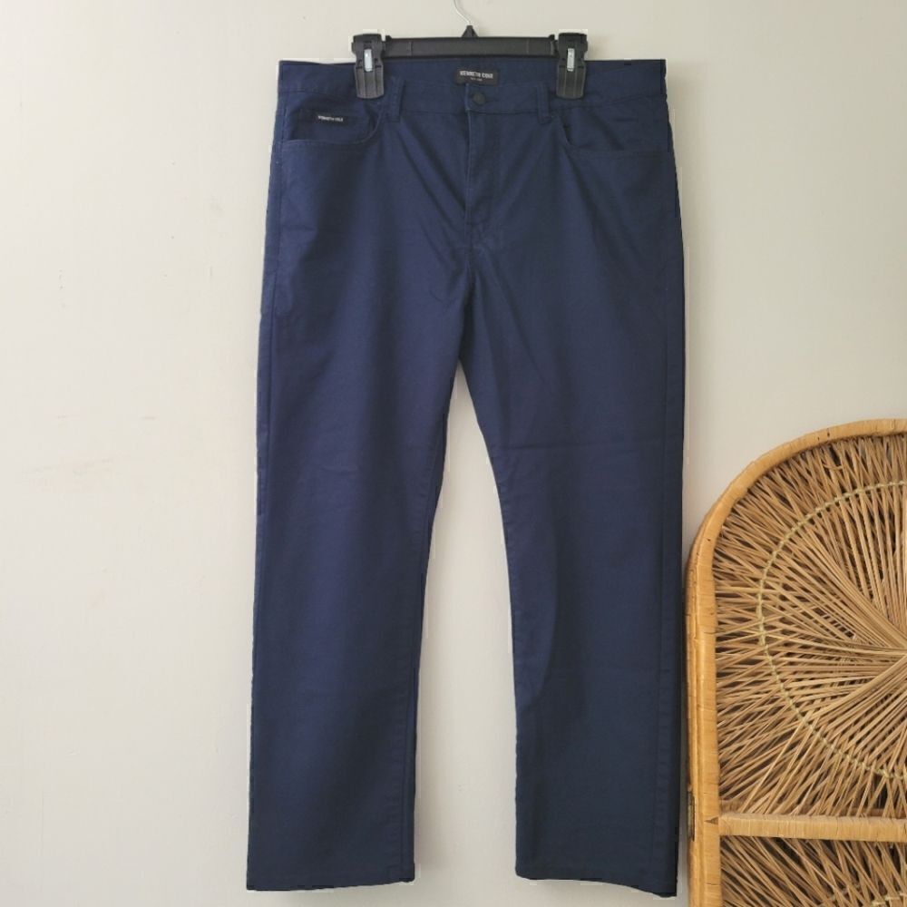 Kenneth Cole New York Navy Blue Pants 36x30